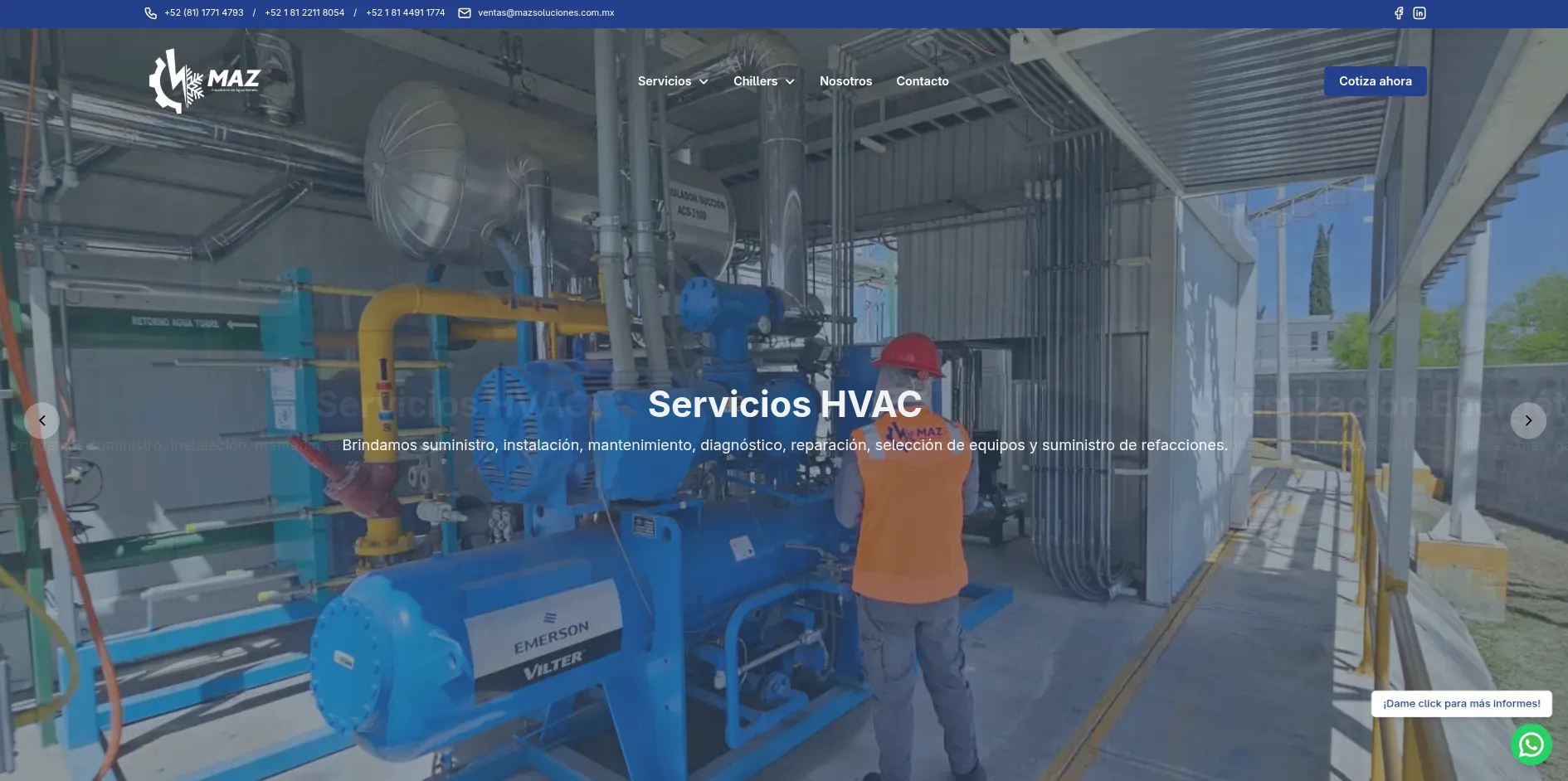 MAZ Soluciones web project image